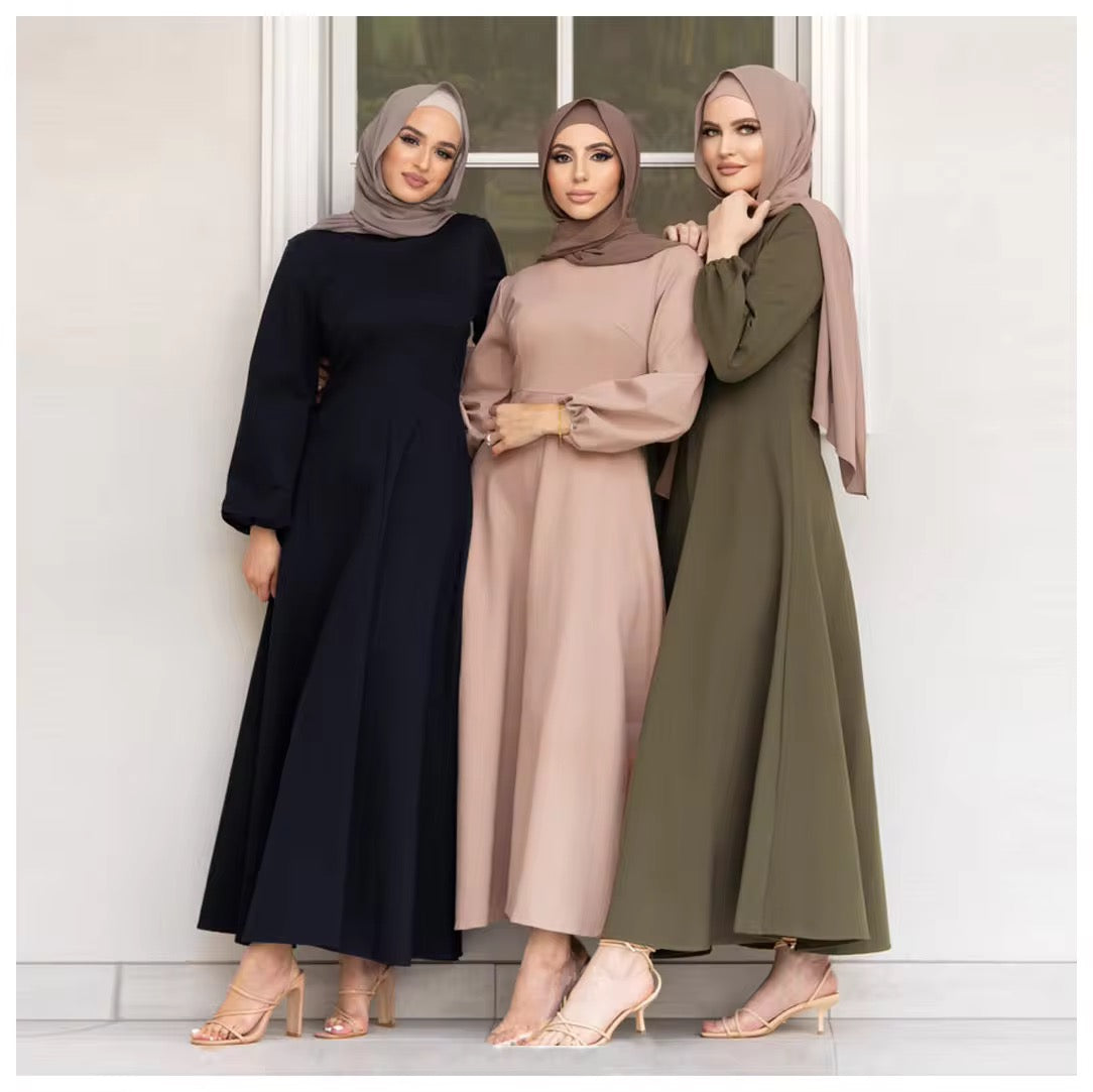 Chic Modest Fashion in Earthy Tones